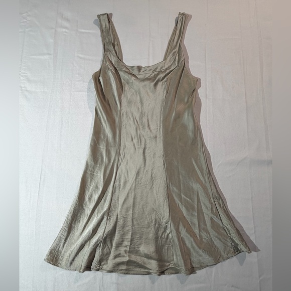 Vintage Victoria's Secret Gold Silk Satin Chemise Slip Dress Sz M Y2K 90s VS - Picture 1 of 5
